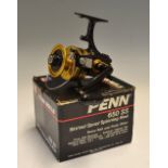 Penn 650 SS Spinning Salt Water Reel in makers box - c/w drag knob, anti-reverse, collapsible handle