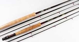 Good Sue Burgess Diamondback Salmon and Trout fly rods (2): fine and unused Sue Burgess Diamond back
