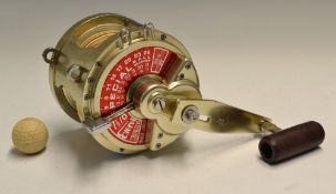 Everol Gravgelia Special Series Sea Reel - 7.5/0 gold anodized with stainless steel, US Pat no. 3.