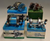 4x various Shakespeare Salt Water Trolling Multiplying reel in makers boxes - early Shakespeare (