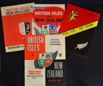 1971 British Lions v New Zealand Rugby Programmes (4): all 4x tests from that great series won by