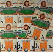 1950/1951 Wolverhampton Wanderers home match programmes to include Burnley, Middlesbrough,