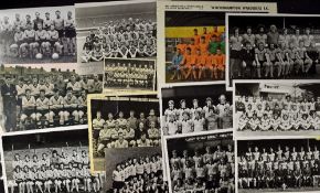 Collection of 1950's Wolves b&w photos with team line-ups, 1960's and 1970's noted, some later