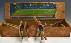 Early Table Football c.1927 'British Manufacture' Roberts Patent Table football complete with wooden