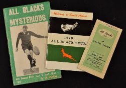 New Zealand to South Africa Rugby Tour Selection from 1960 and 1970 (3): Small itinerary, marks