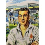 Nat Lofthouse Signed Colour Print limited edition with artist details to bottom left corner Walt