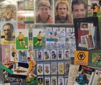 Collection of Wolves footballer trade cards including Topps Spotlights, Soccer Stars of