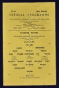 1950/1951 Wolverhampton Wanderers public practice match Colours v Whites 12 August 1950, single