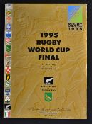 1995 Rugby World Cup Final Rugby Programme: South Africa v New Zealand - 316 glossy pp A4 issue