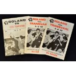 Boland (South Africa) Rugby Programmes 1980s (2): Pair of issues from Boland v Transvaal June 1982