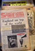 Collection of 1966 Newspapers covering England in the World Cup (including the Final) plus