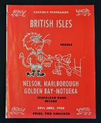 1966 British Lions Rugby Tour to NZ Programme: Scarce large-format 16 pp issue in good condition