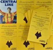 Selection of Wolverhampton Wanderers reserve home match programmes to include 1990/91 (19), 1991/