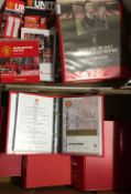 Manchester United 2014/15 Executive club Football Programmes in official binders, executive club