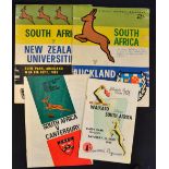 1965 South Africa Rugby Tour to NZ 1965 Programme Selection: Four finer, large, colourfully-