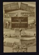 1938 Football League Jubilee Brentford v Chelsea football programme dated 20 August 1938 at