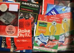 Collection of European Cup Football Programmes to include Semi-Finals, a good content of