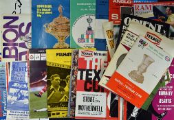 Collection of Watney Cup, Texaco Cup, Anglo-Scottish and Anglo-Italian match programmes including