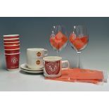 Manchester United Wine Glasses to include a pair of Aperol Spritz Manchester United Wine Glasses and