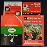 1983 British Lions Rugby Tour to NZ Programmes: All four Test issues, large formats, a little wear