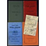 1907, 1913 and 1928 Western Province handbooks together with 1923 Amended rules, plus Western