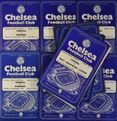 Chelsea home Football Programmes 1956/57 WBA, 1957/58 Aston Villa, Manchester City, Wolves 1958/59