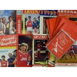 Collection of Arsenal handbooks 1963/64, 1964/65, 1966/67, 1967/68, 1968/69, 1972/73, 1973/74,