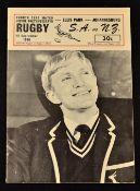 1970 South Africa v New Zealand Rugby Programme: 4th Test from the Johannesburg final - with Dawie