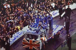Rangers Signed Football Print depicting a superb image showing the 1972 European Cup Winners Cup