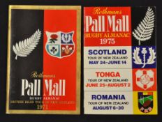 1971 and 1975 Pall Mall (New Zealand) Rugby Almanacs (2): 48pp and 30 pp issues respectively,