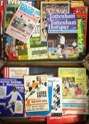 Substantial collection of Manchester Utd home and away football programmes from 1960's with a good