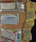 Collection of football match tickets with a good selection of clubs and fixtures, mainly 1990's