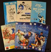 France v England Rugby Programme Selection (6): Paris issues for 1982, '84, '86, '88, '02 and '04,