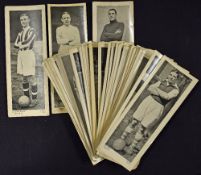 Late 1930's Topical Times Panel Footballers size E, b&w, selection including some famous names