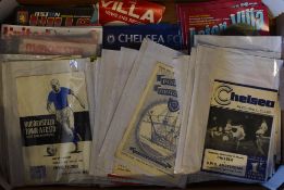 Assorted selection of football programmes with content of Chelsea, Manchester United Aston Villa