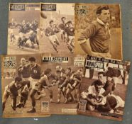 French Sports Magazines from '50/60's (6): weekly issues of Miroir des Sports/Miroir Sprint from