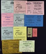 Collection of Reading match tickets to include home v 1965/66 Sheffield Wednesday (FAC) (unused) and