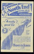 1938/1939 Preston North End v Wolverhampton Wanderers Divisioin 1 match programme dated 8 April 1939