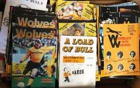 Selection of Wolverhampton Wanderers programmes mainly from 1970's and 1980's, most homes some