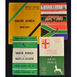 Selection of South Africa Away Rugby Programmes in England and Wales (4): v London Counties and