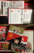 Manchester United 2013/14 Executive Club Football Programmes in official binders, wrist bands,