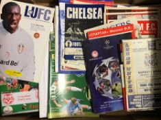 Collection of European competitions football clubs programmes featuring British Clubs, both homes