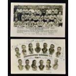 Wolverhampton Wanderers team postcards 1938/1939 (Wilkes stamp) with autographs by F. Taylor, T.