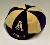 1906/1907 England international football trial cap by A. W. Gamage Ltd 126 - 129 Holborn, London E.