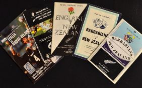 New Zealand in the UK and Italy Rugby Programmes (5): v the Barbarians 1978 & 1989; v England 1979 &