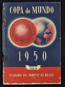 1950 Football World Cup Tournament Brochure in Spanish, by 'Esso - Standard Oil Company of