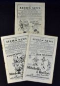 West Bromwich Albion home match programmes v 1949/1950 Bolton Wanderers, Blackpool (April),