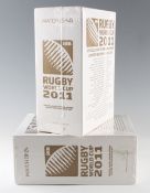 2011 Rugby World Cup Programmes presentation boxed set of 48 official match programmes: Ltd