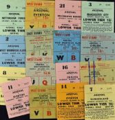 Arsenal home match tickets to include 1963/1964 Nottingham Forest, WBA 1964/65 Everton, Everton (