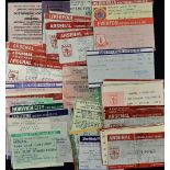 1988/1989 Arsenal match tickets to include homes (6) and aways (14), 1989/90 homes (5) and aways (
